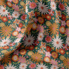 Printed Cotton CHILDHOOD Green / Orange